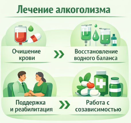 лечение алкоголизма в Апшеронске этапы